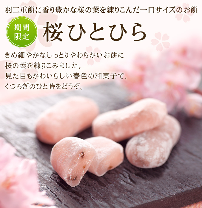 ［期間限定］春限定「桜ひとひら」　10個入