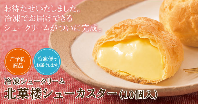 冷凍シュークリーム 北菓楼シューカスター