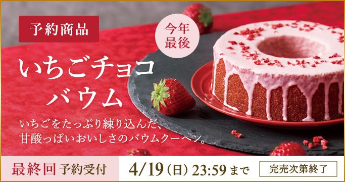 ［予約商品］いちごチョコバウム